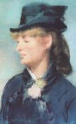 Edouard Manet Le Modele de la serveuse des Folies Bergeres painting